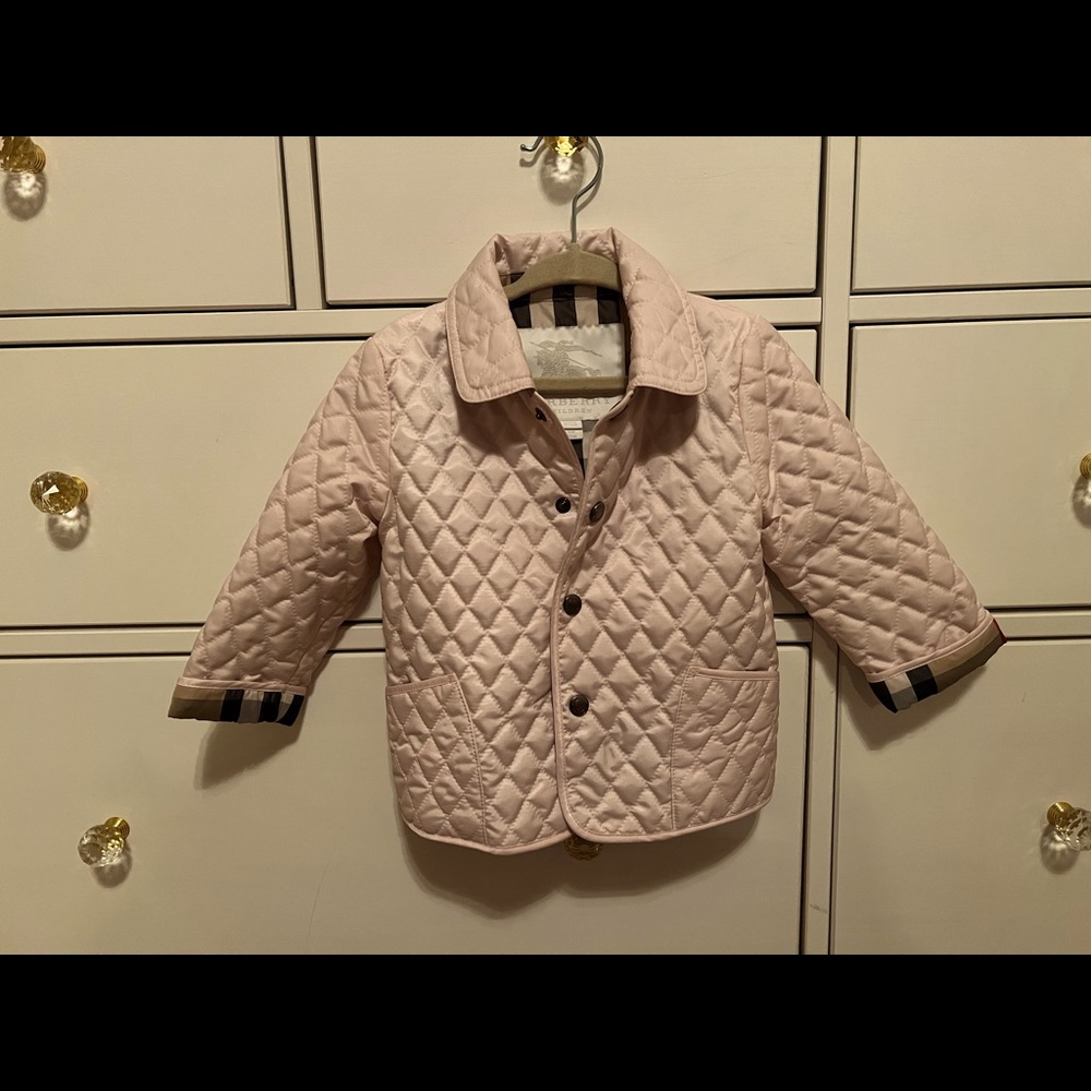 Burberry Pink Children's Jacket SIZE 12Months Never Worn